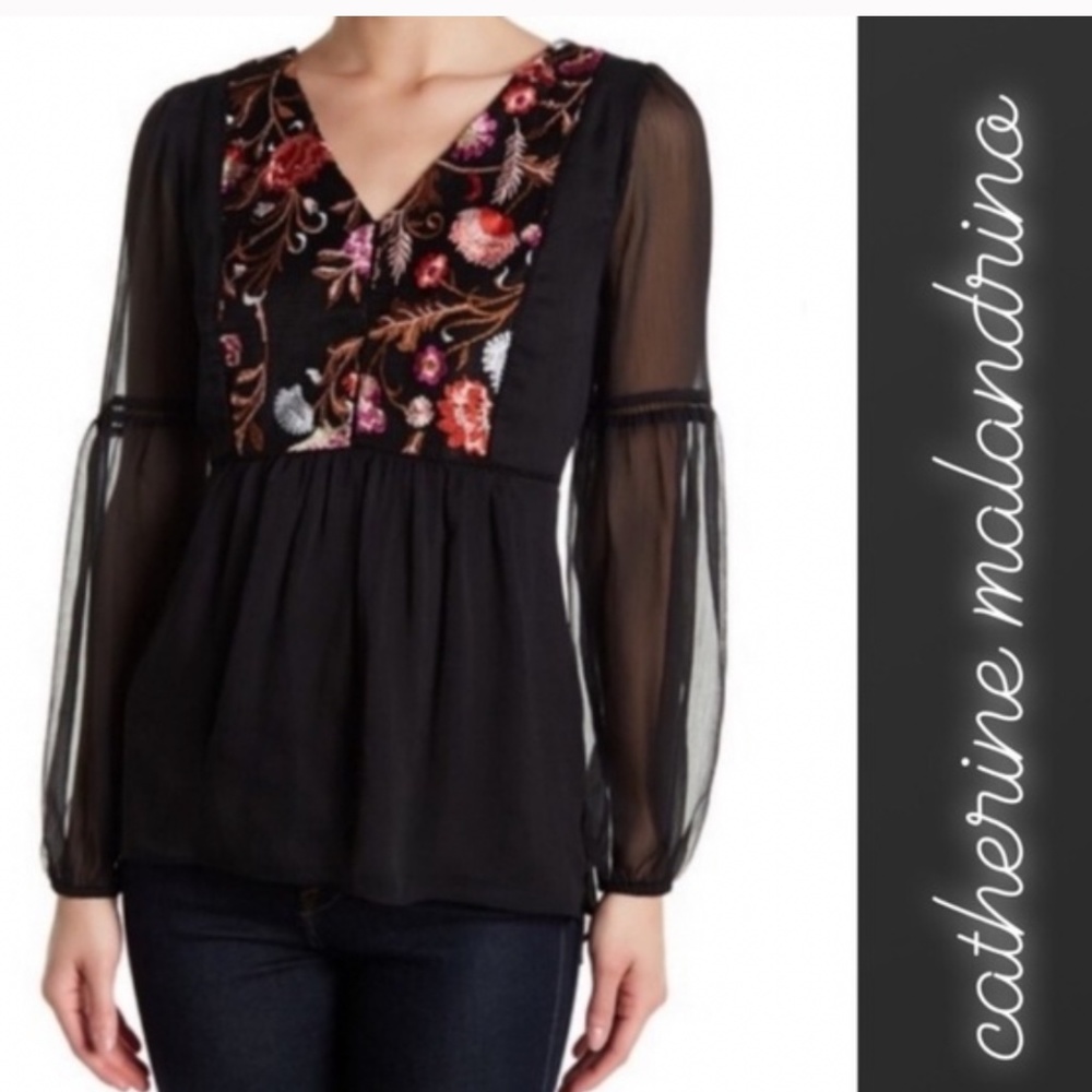Catherine embroidered top